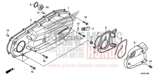 SEITENABDECKUNG, LINKS SH125ADE de 2014